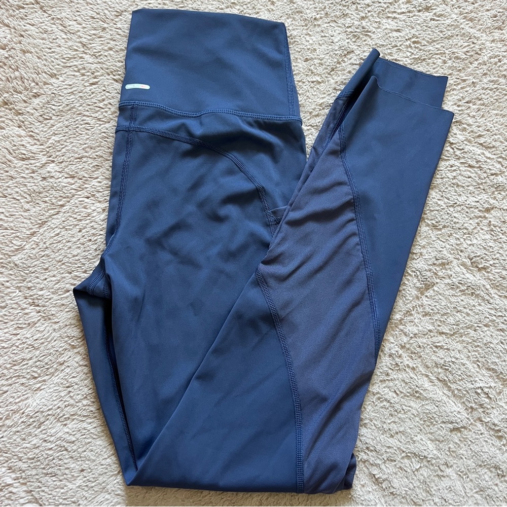 Aerie Mesh High Waist Athletic Workout Leggings Preppy Sporty Pilates Yoga Sz M